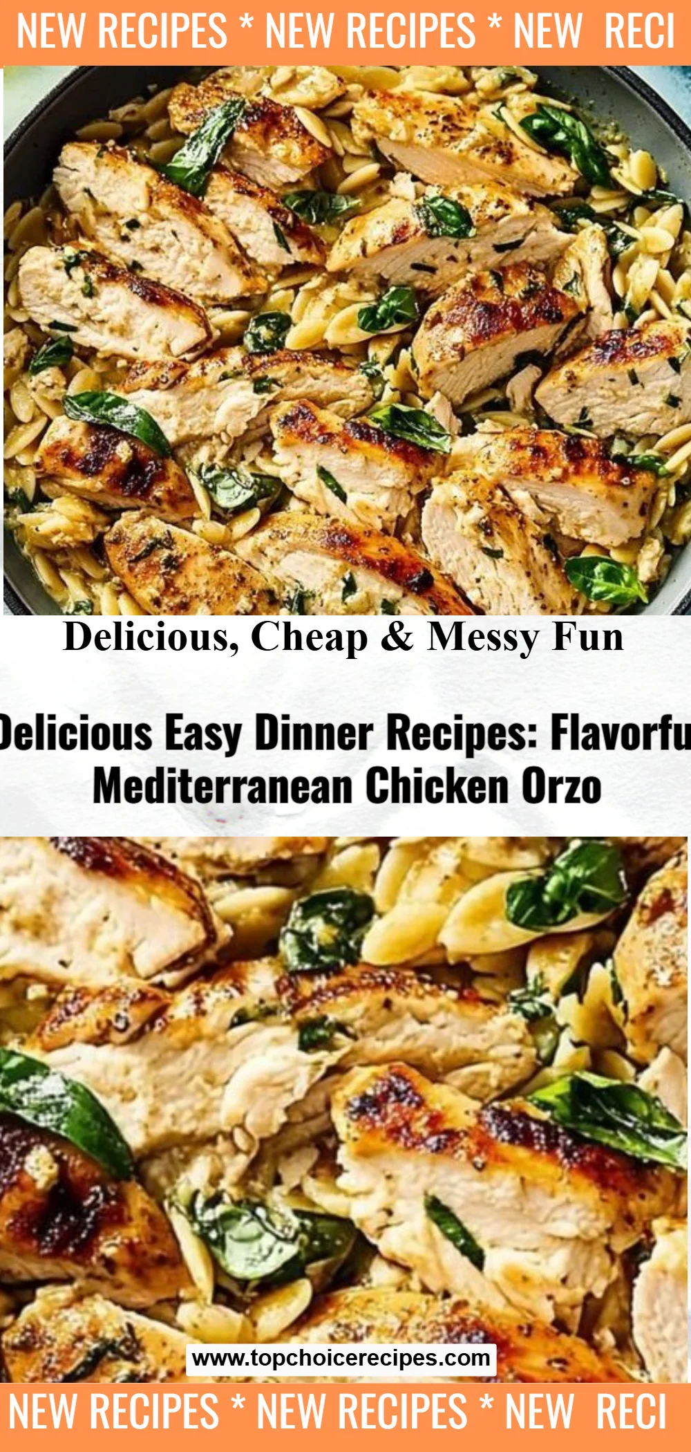 Flavorful Mediterranean Chicken Orzo 5 Flavorful Mediterranean Chicken Orzo