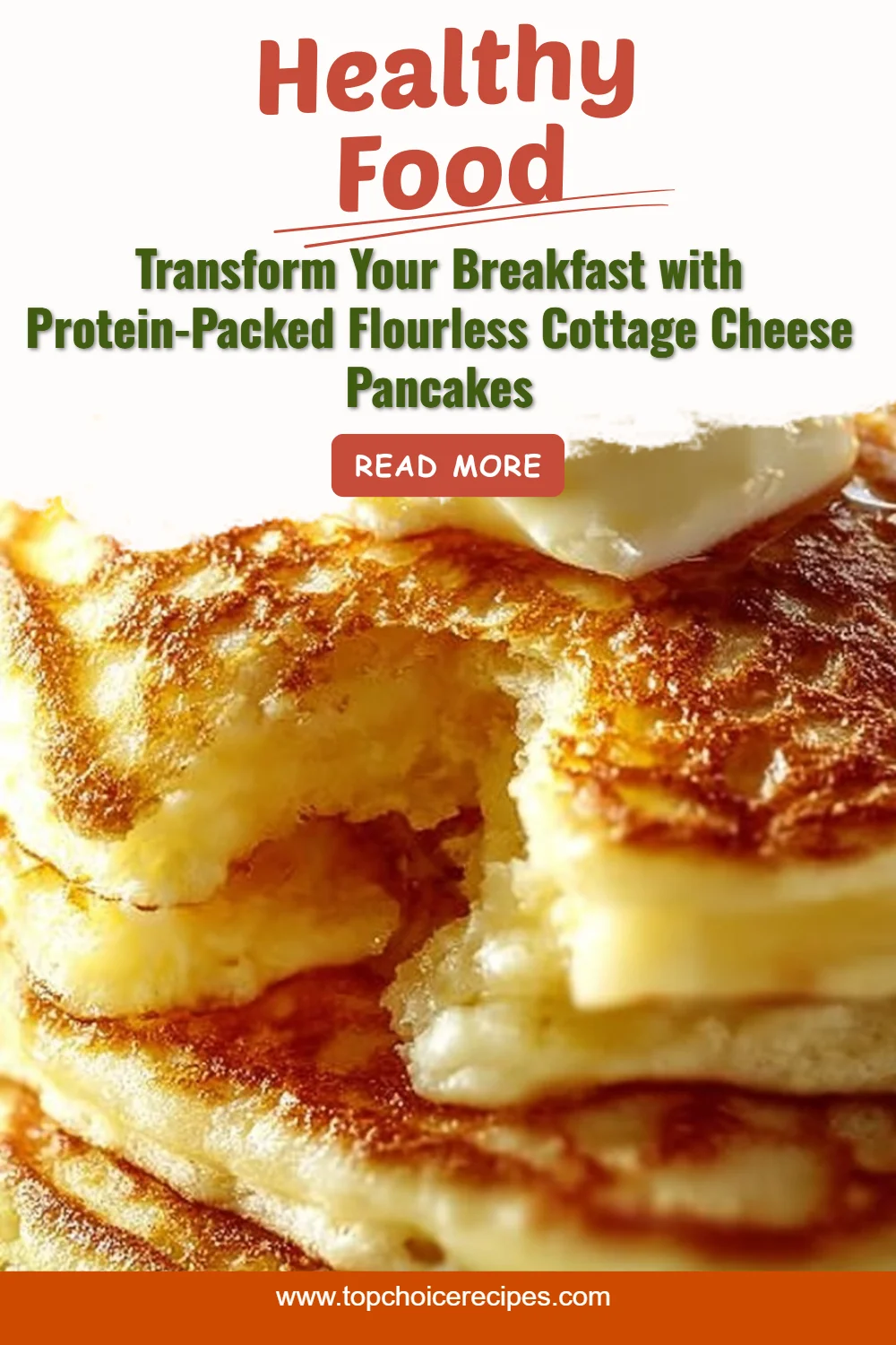 Flourless Cottage Cheese Pancakes