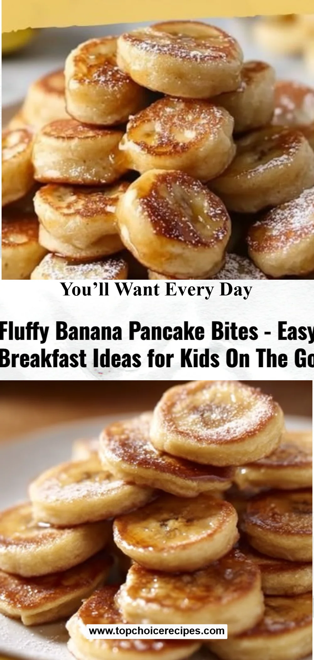 Fluffy Banana Pancake Bites 6 Fluffy Banana Pancake Bites