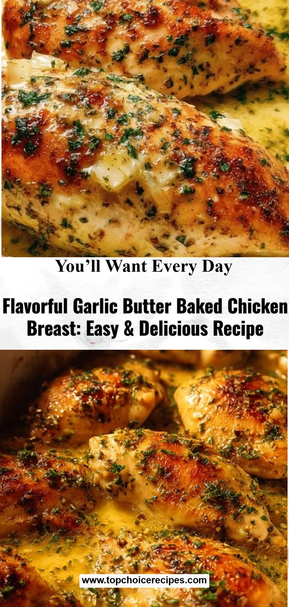Garlic Butter Baked Chicken Breast