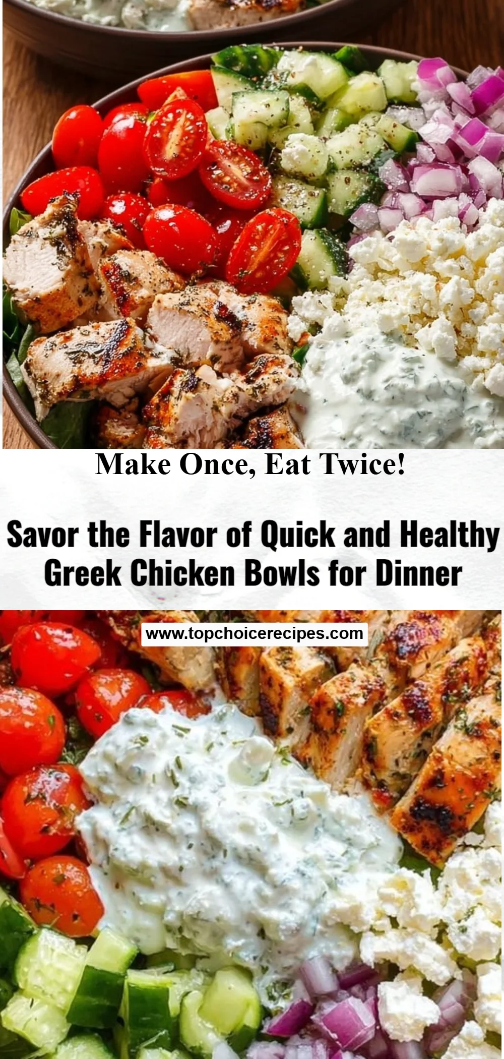 Greek Chicken Bowls