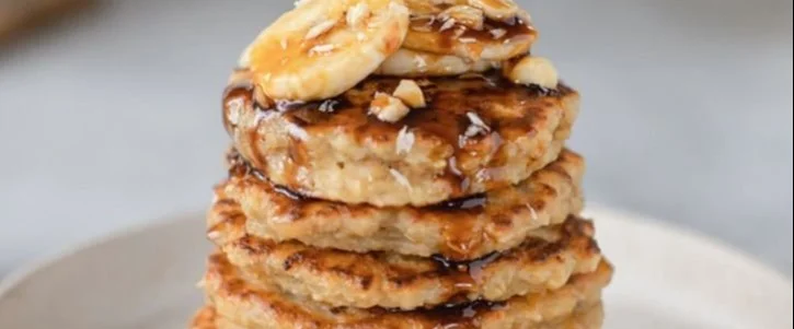 Healthy Banana Oatmeal Pancakes
