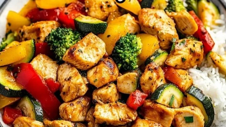 Healthy Chicken and Vegetables Skillet
