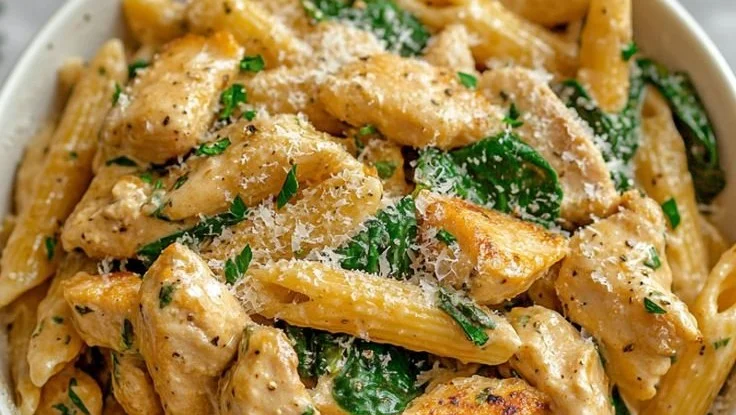 Healthy Garlic Parmesan Chicken Pasta 5 Healthy Garlic Parmesan Chicken Pasta