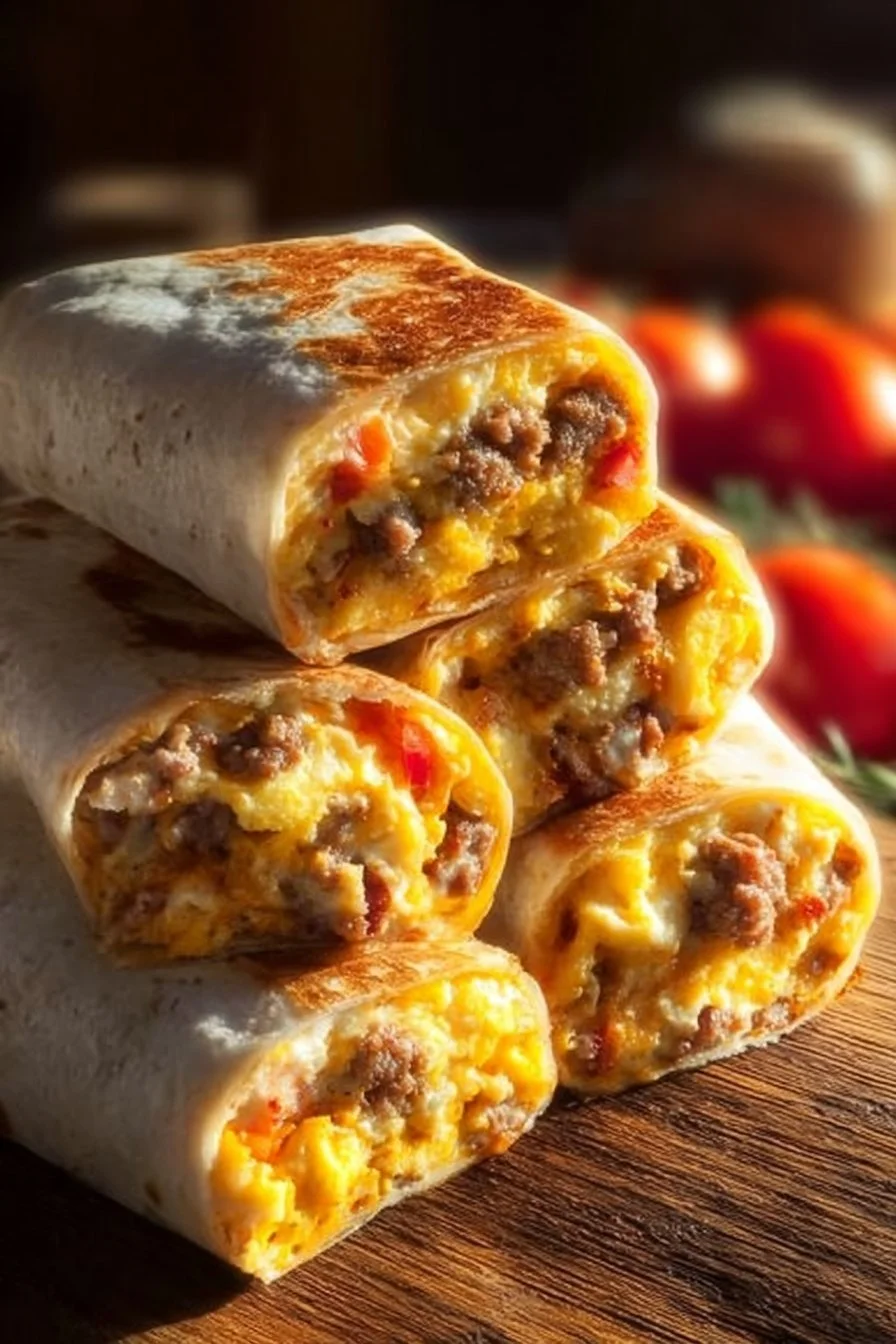 High-protein breakfast burritos packed with nutritious ingredients