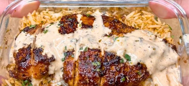High Protein Creamy Cajun Chicken & Rice