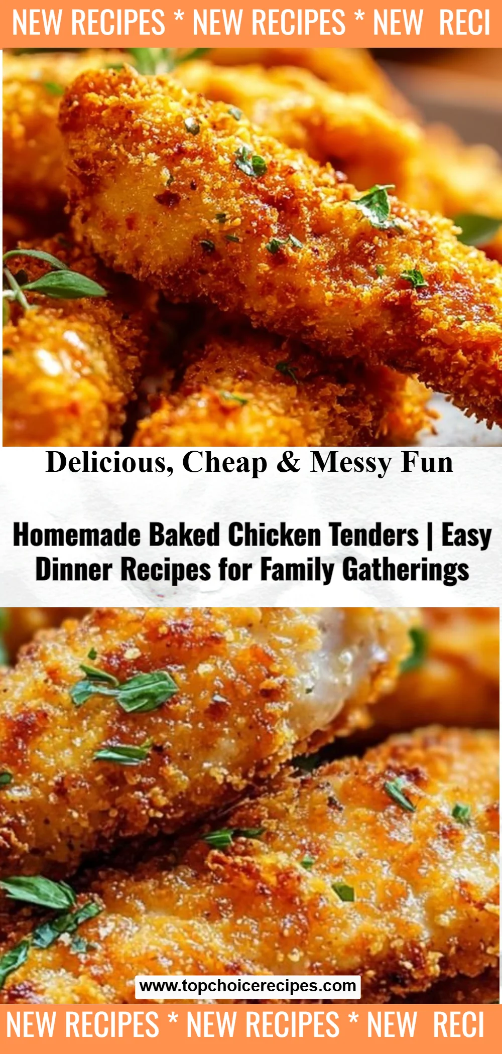 Homemade Baked Chicken Tenders 6 Homemade Baked Chicken Tenders