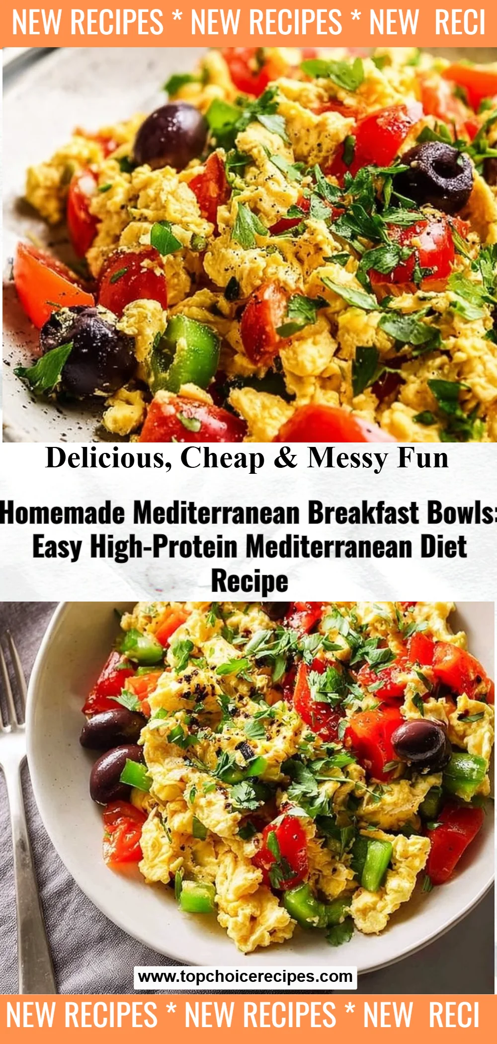 Homemade Mediterranean Breakfast Bowls