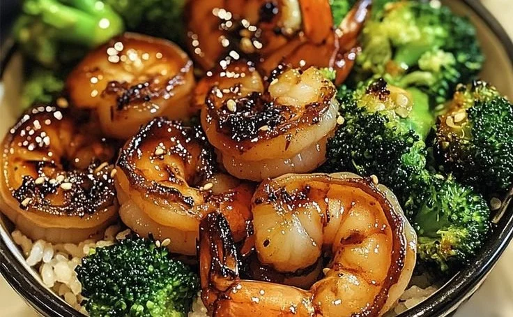 Honey Garlic Shrimp Bowl