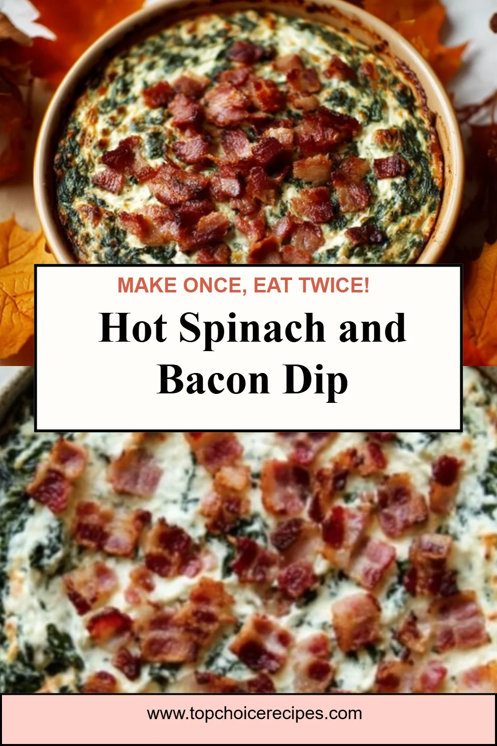 Hot Spinach and Bacon Dip 6 Hot Spinach and Bacon Dip