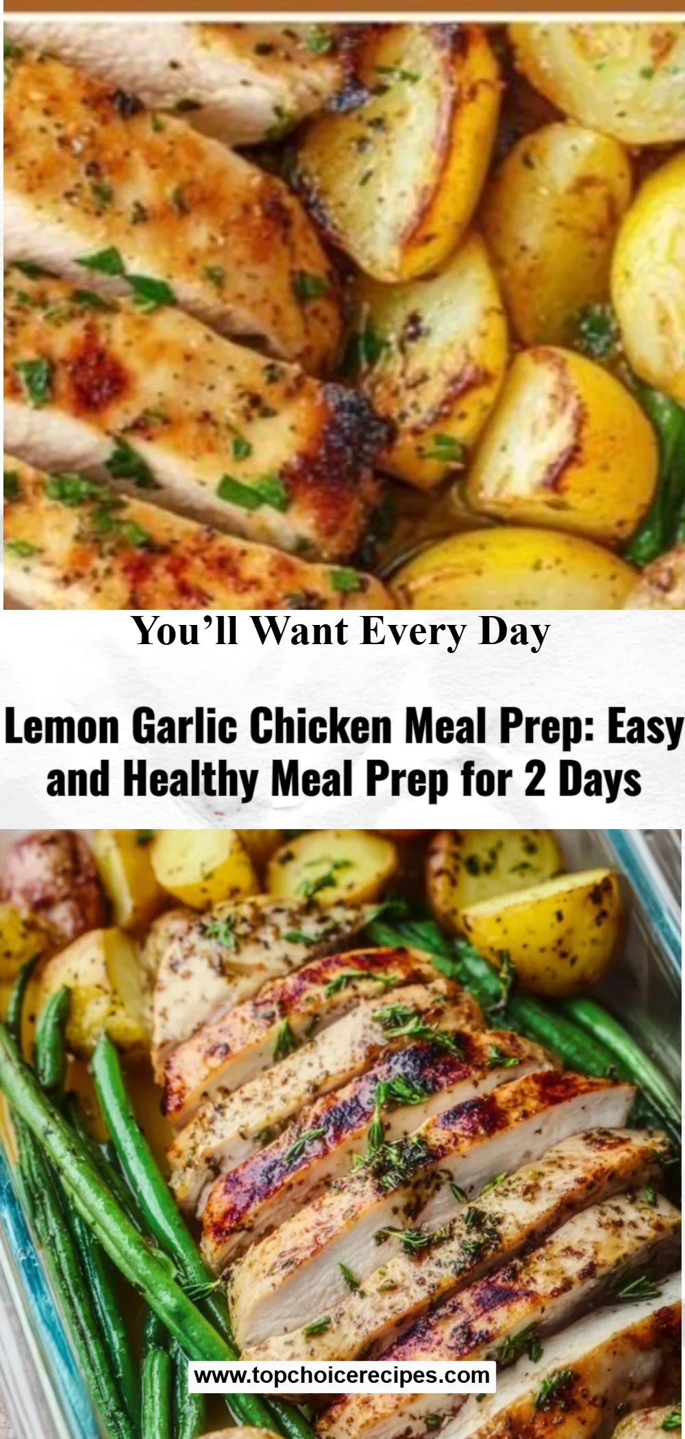 Lemon Garlic Chicken Meal Prep 5 Lemon Garlic Chicken Meal Prep