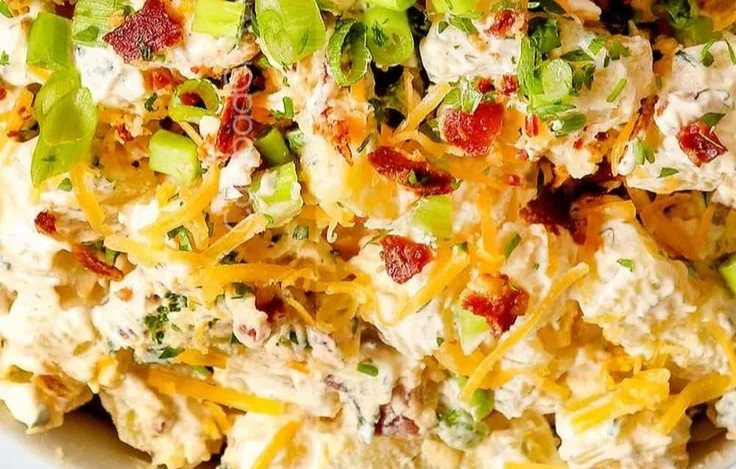 Loaded Potato Salad with Homemade Ranch Dressing