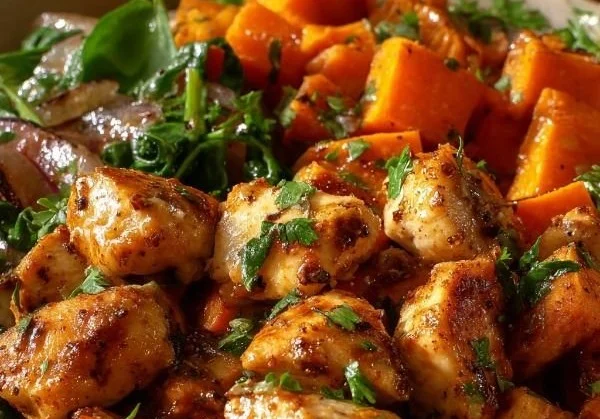 Maple Dijon Chicken & Sweet Potato Bowls 5 Maple Dijon Chicken & Sweet Potato Bowls