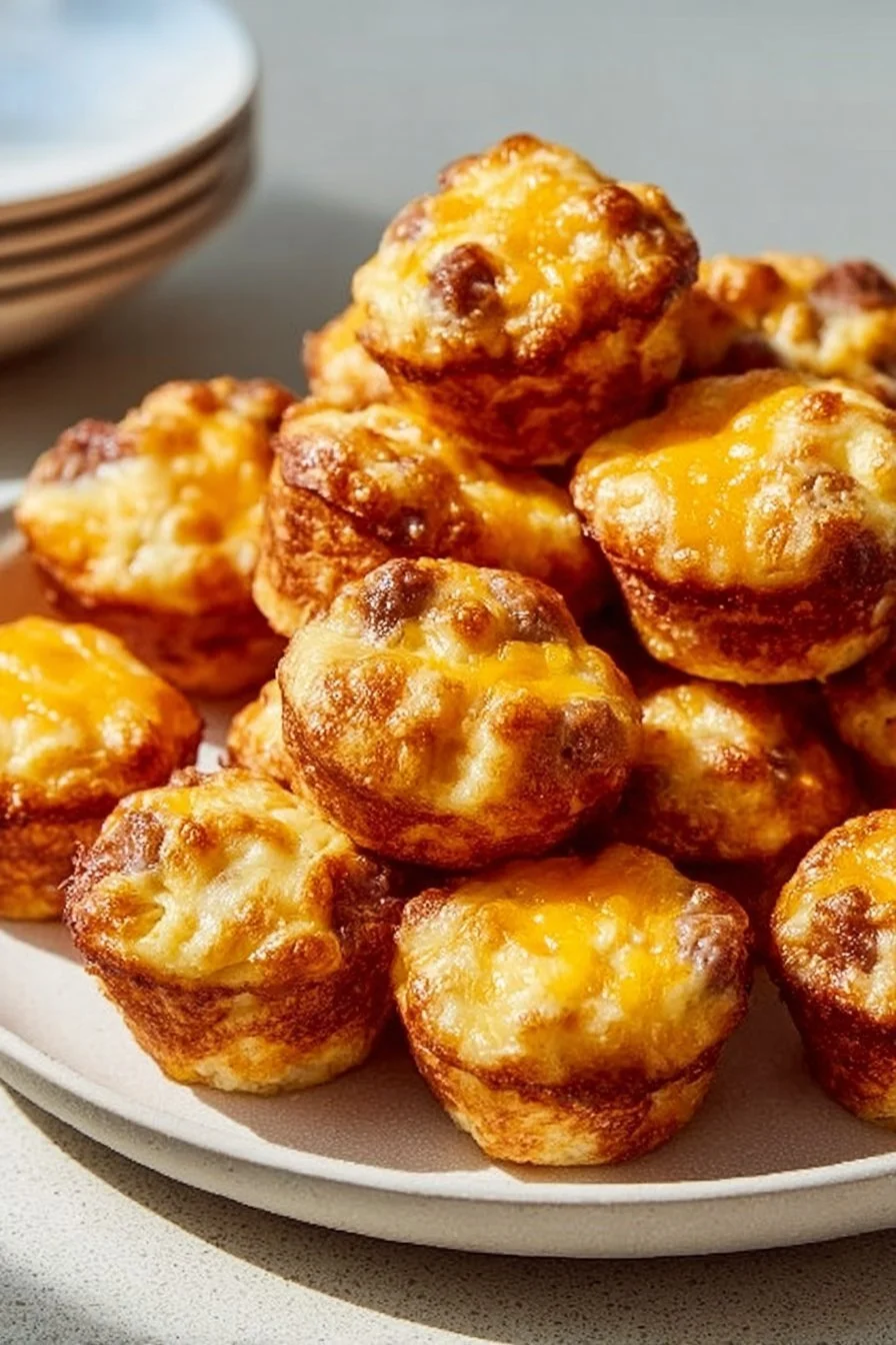 McGriddle Bites - sweet sausage muffins for quick and delicious mornings