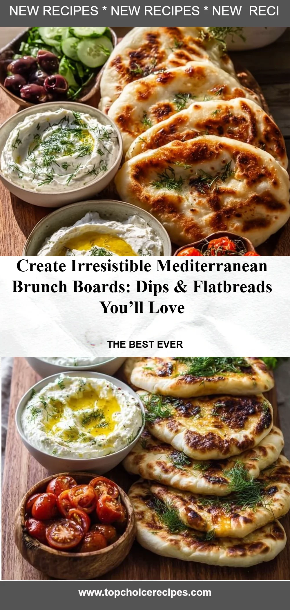 Mediterranean Brunch Boards: Irresistible Dips & Flatbreads