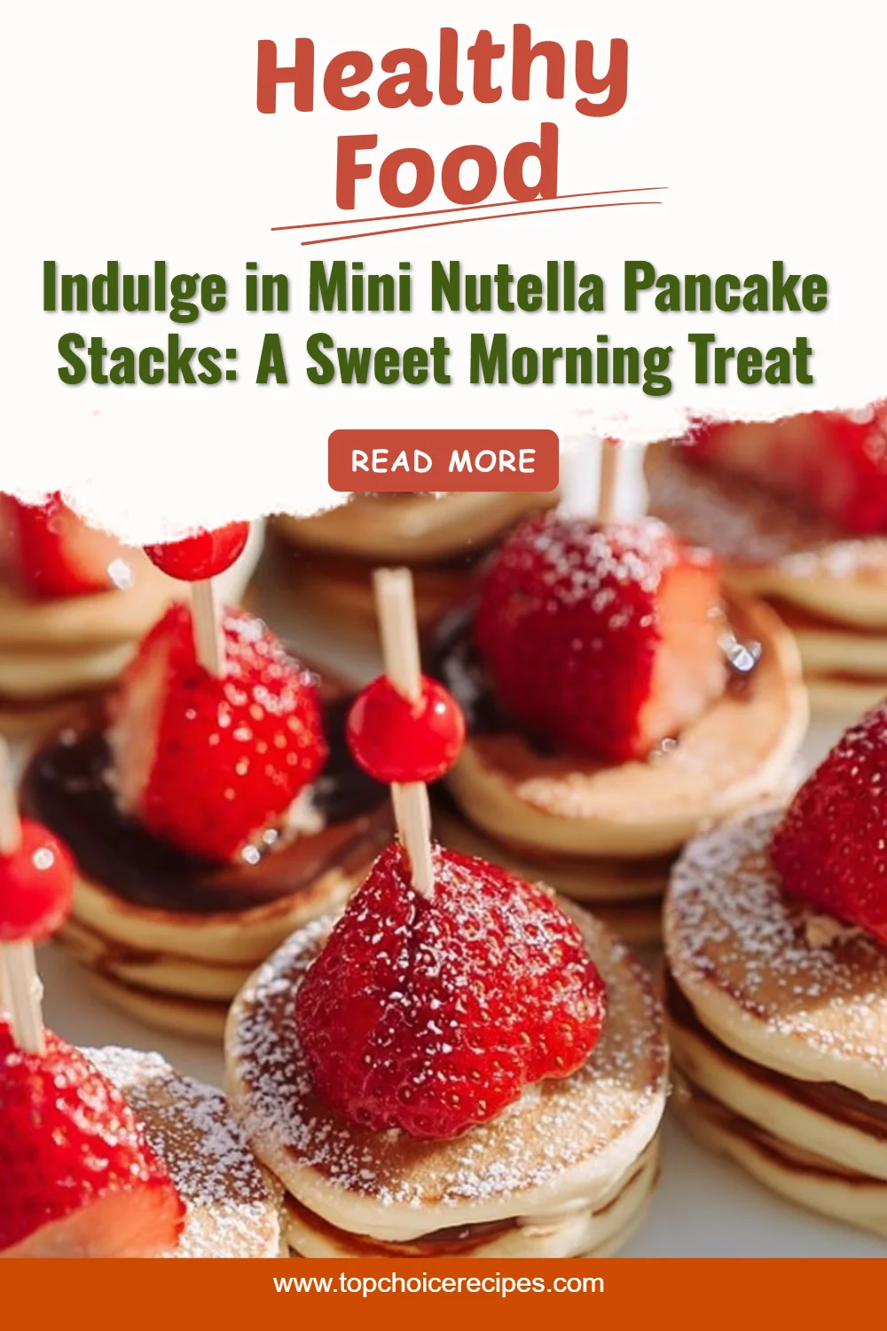 Mini Nutella Pancake Stacks 5 Mini Nutella Pancake Stacks