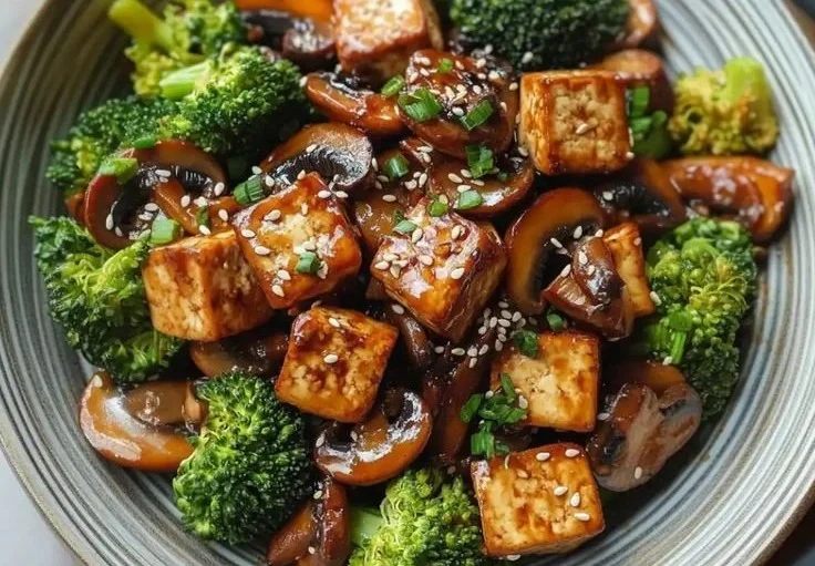 Mushroom and Tofu Stir-Fry