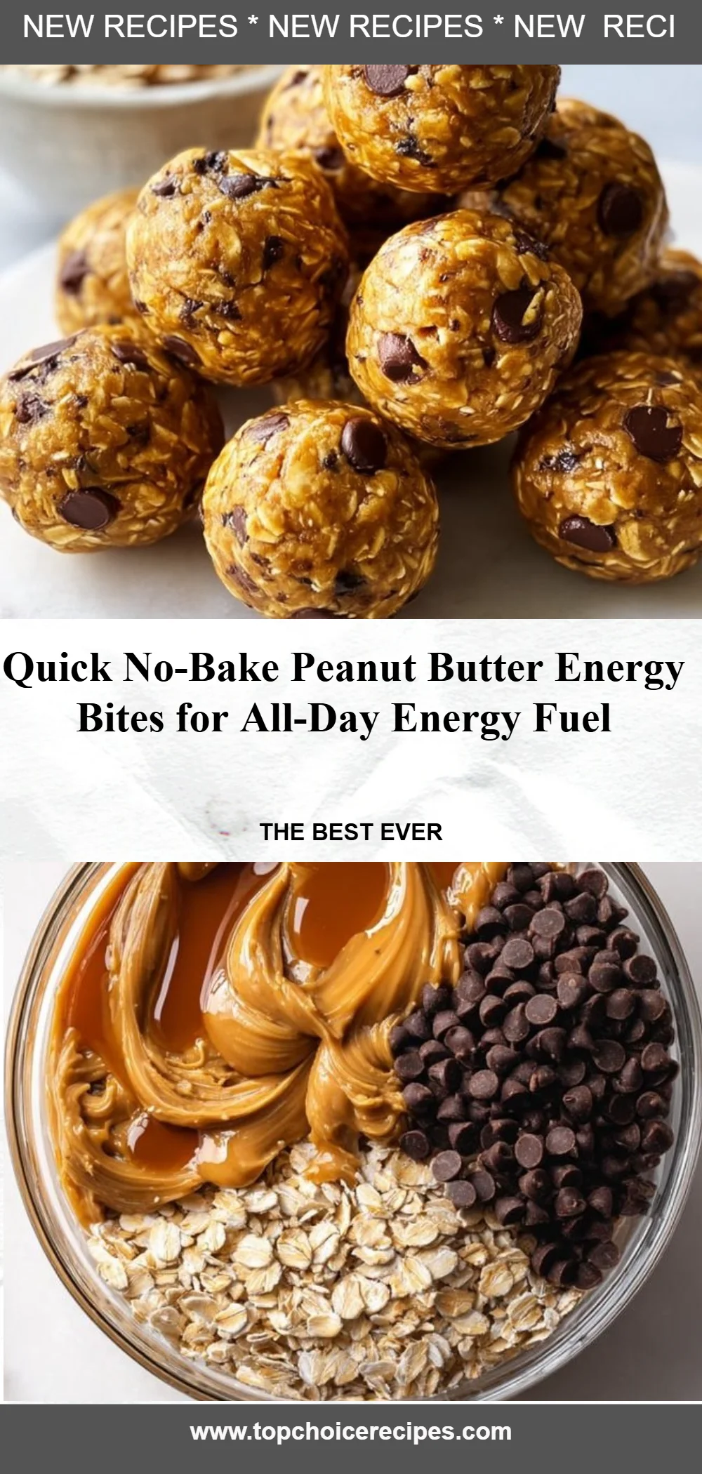 No-Bake Peanut Butter Energy Bites