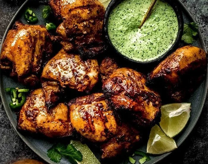 Peruvian Grilled Chicken with Creamy Green Sauce 5 Peruvian Grilled Chicken with Creamy Green Sauce
