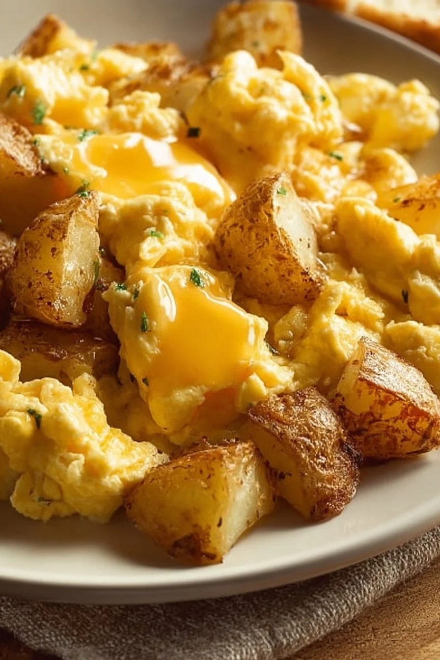Potato Parmesan Breakfast Scramble
