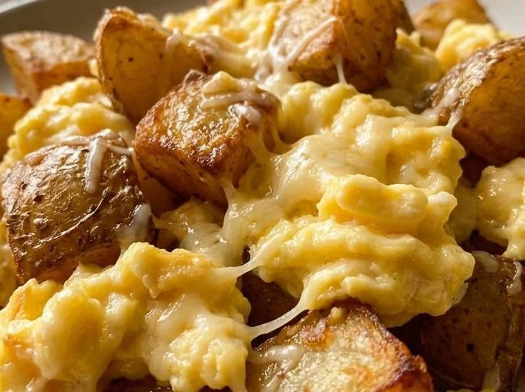 Potato Parmesan Breakfast Scramble