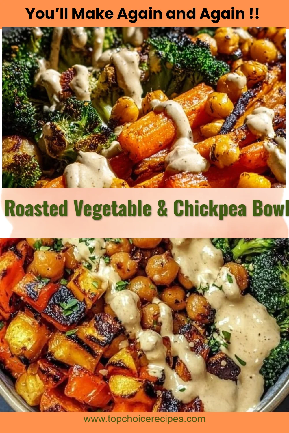 Roasted Vegetable & Chickpea Bowl