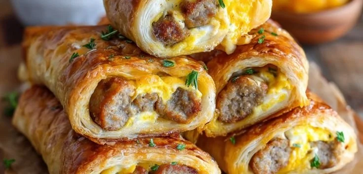 Sausage Egg Breakfast Roll-Ups 5 Sausage Egg Breakfast Roll-Ups