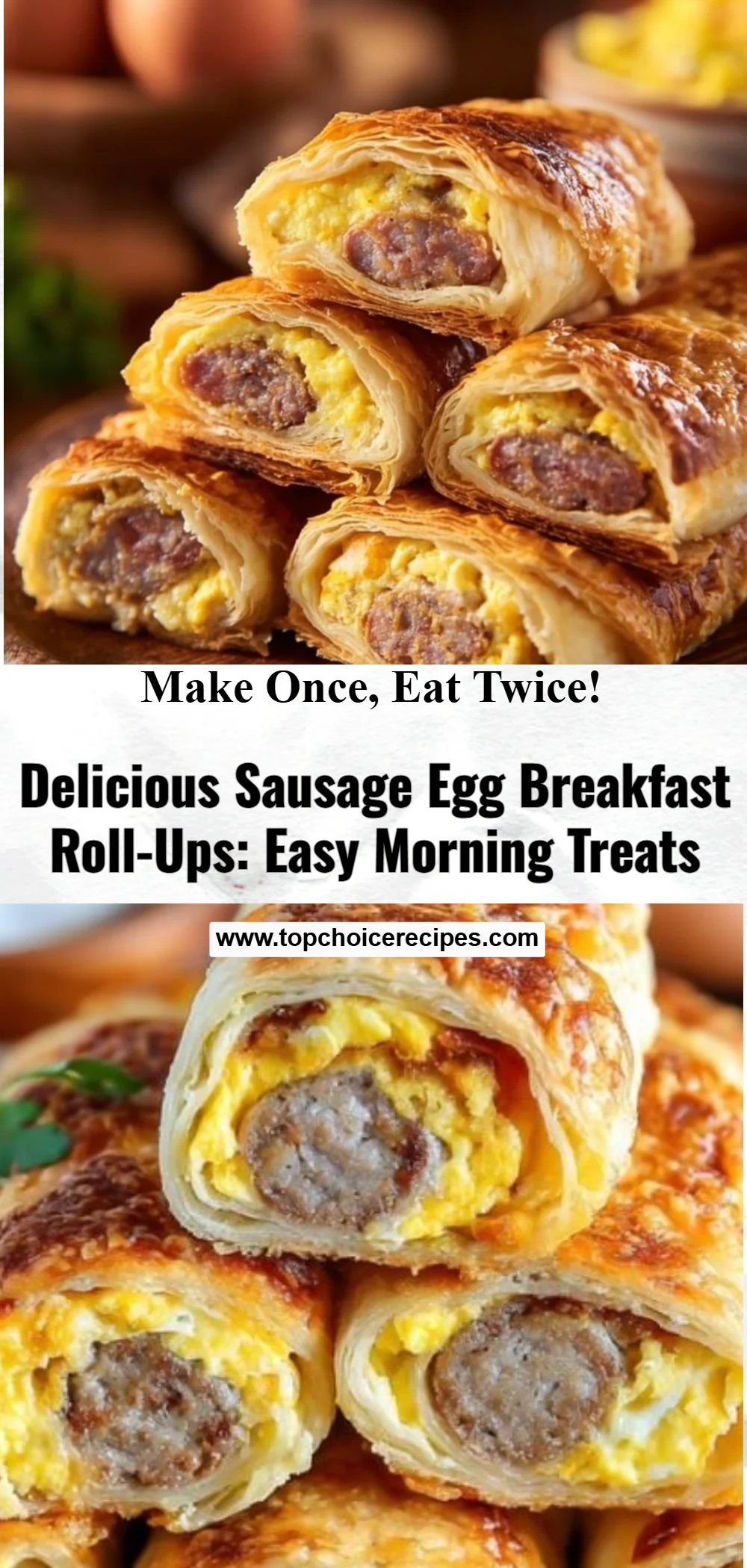Sausage Egg Breakfast Roll-Ups 5 Sausage Egg Breakfast Roll-Ups