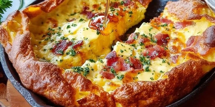Savory Cheddar & Bacon Dutch Baby