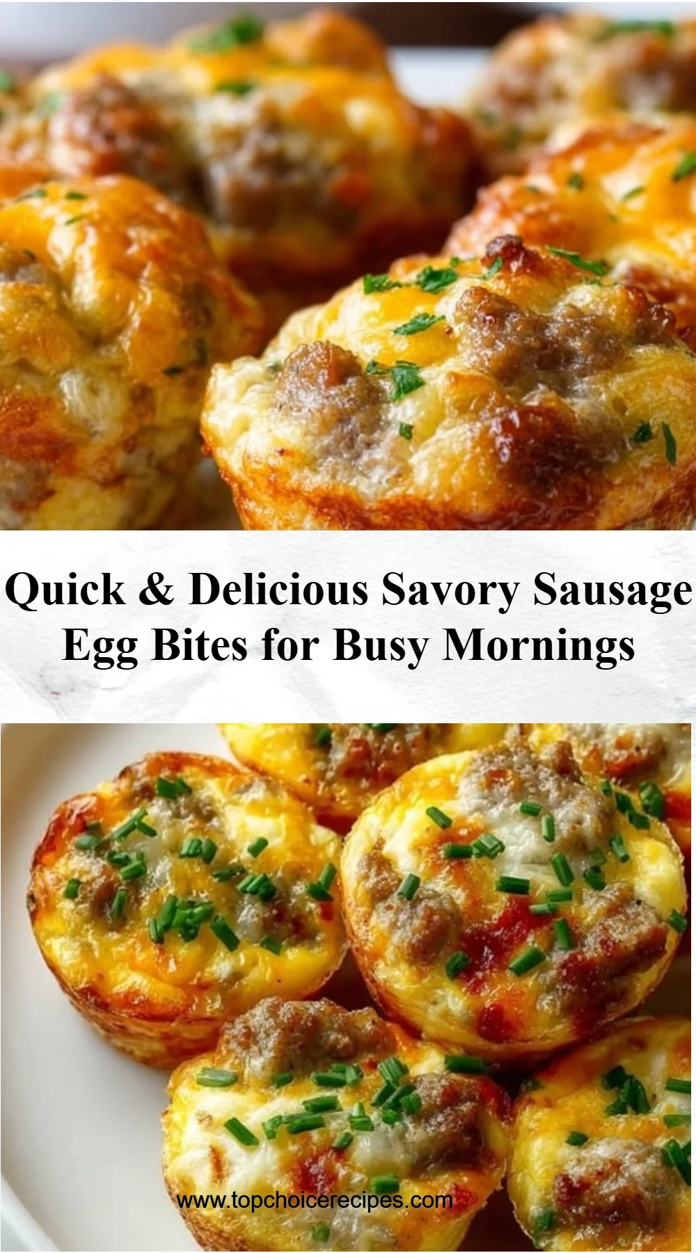 Savory Sausage Egg Bites