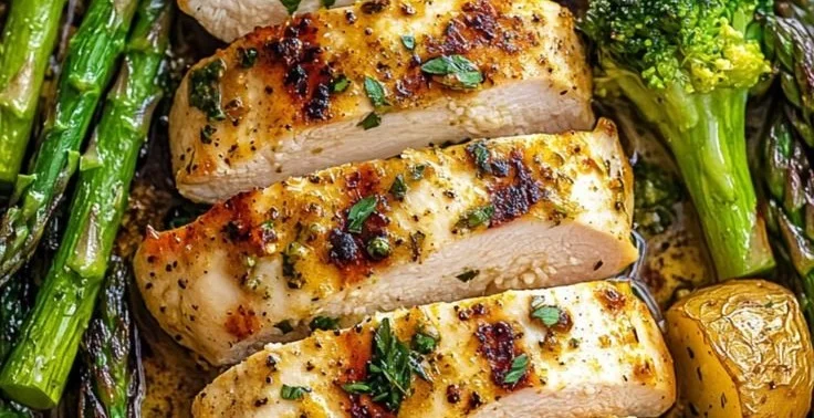 Sheet Pan Garlic Butter Chicken and Vegetables 5 Sheet Pan Garlic Butter Chicken and Vegetables