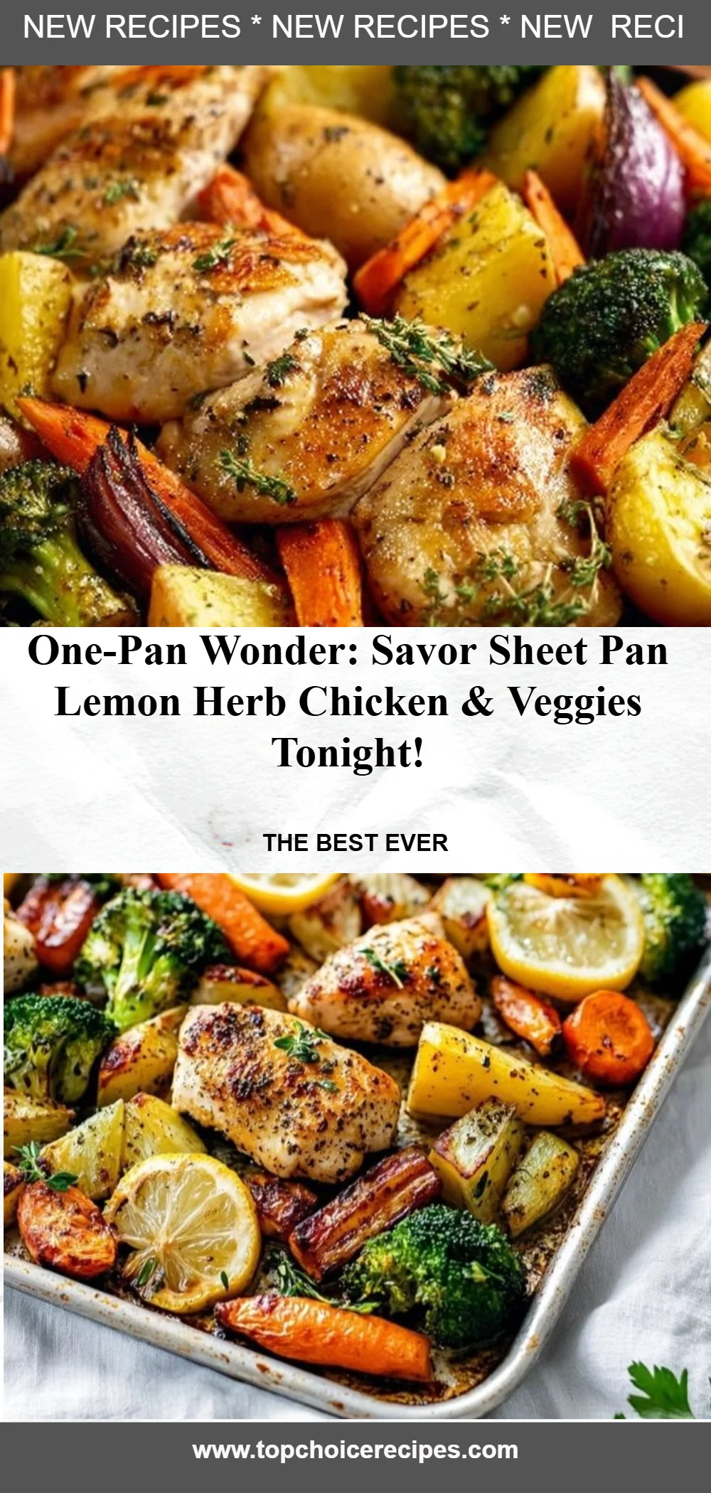Sheet Pan Lemon Herb Chicken and Vegetables 6 Sheet Pan Lemon Herb Chicken and Vegetables