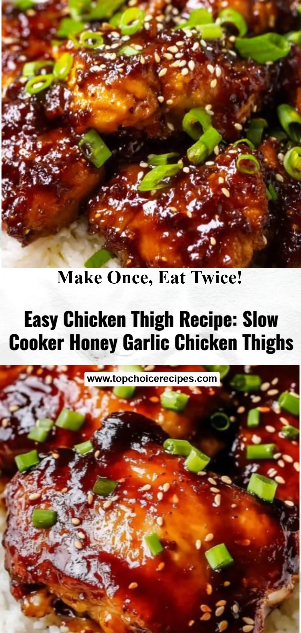 Slow Cooker Honey Garlic Chicken