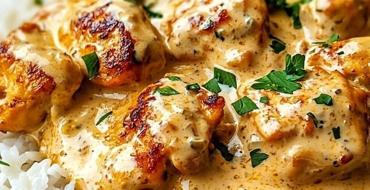 Smothered Chicken and Rice