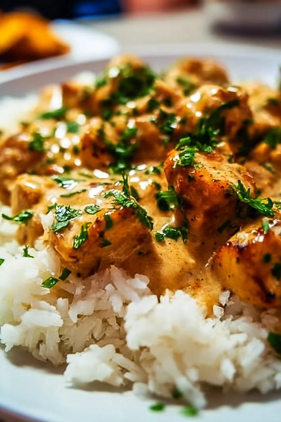 Smothered Chicken and Rice