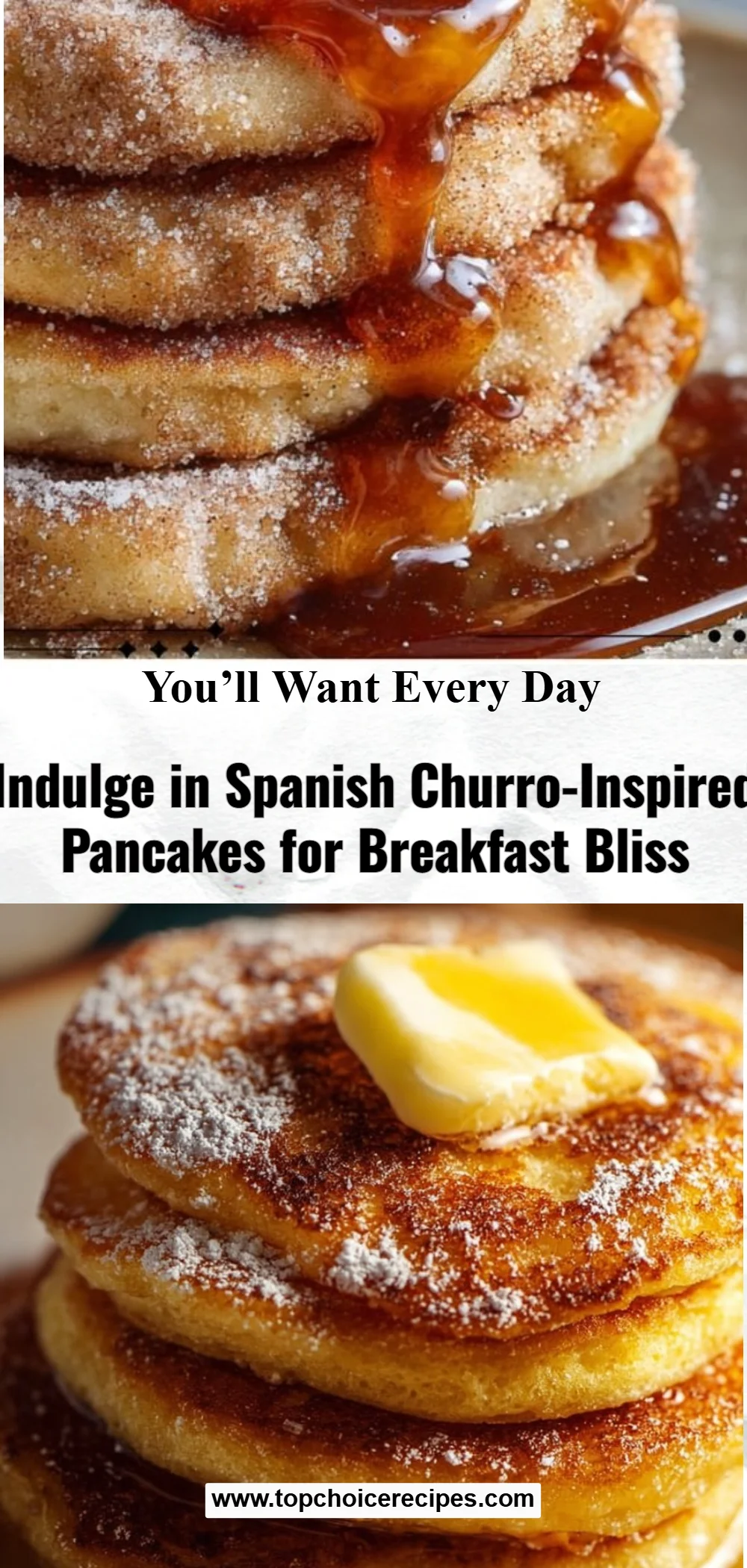 Spanish Churro-Inspired Pancakes 5 Spanish Churro-Inspired Pancakes
