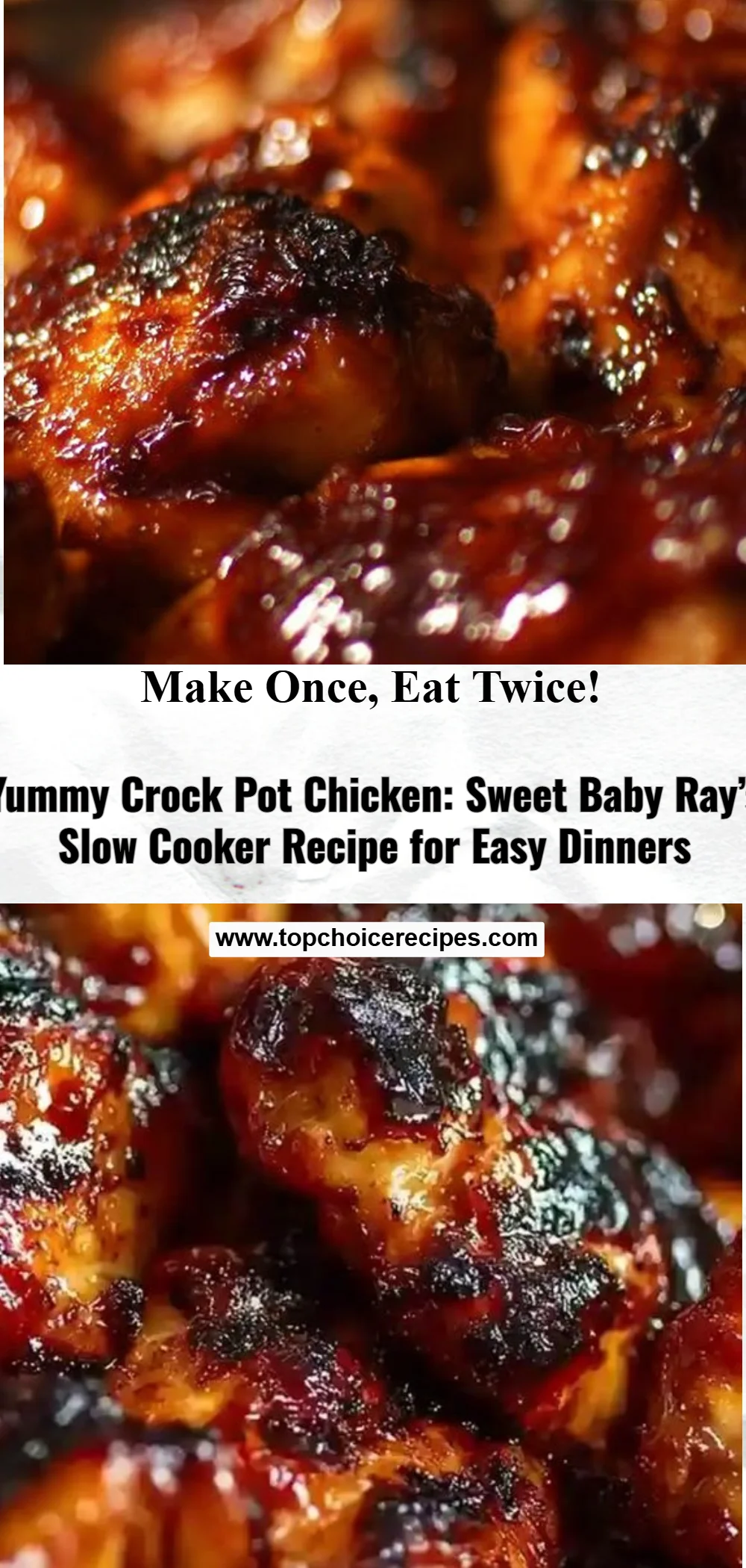 Sweet Baby Ray’s Crockpot Chicken