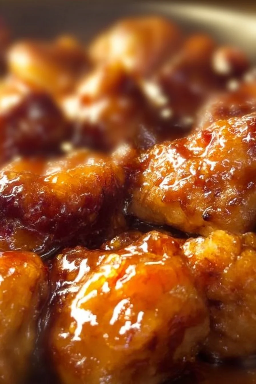 Delicious Sweet Hawaiian Crock Pot Chicken dish garnished with pineapple