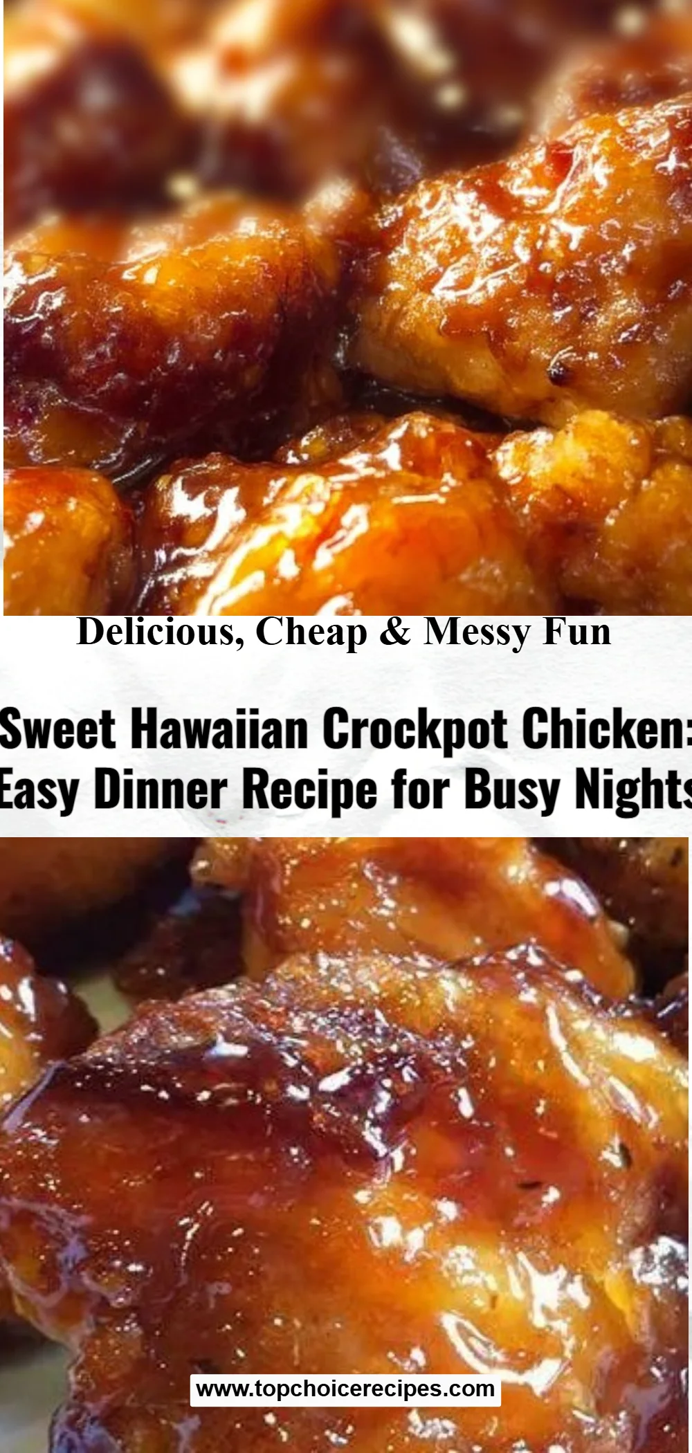 Sweet Hawaiian Crock Pot Chicken