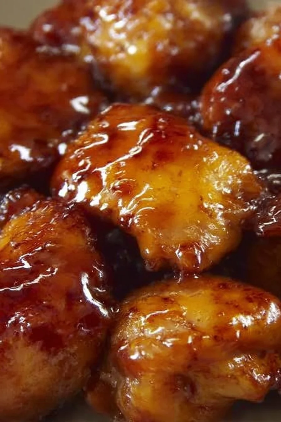 Sweet Hawaiian Crock Pot Chicken served in a bowl with pineapple and green onions