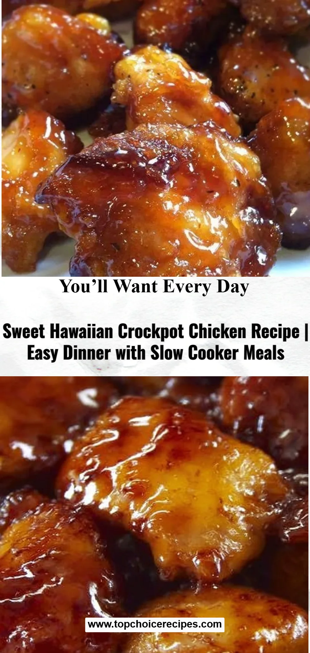 Sweet Hawaiian Crock Pot Chicken