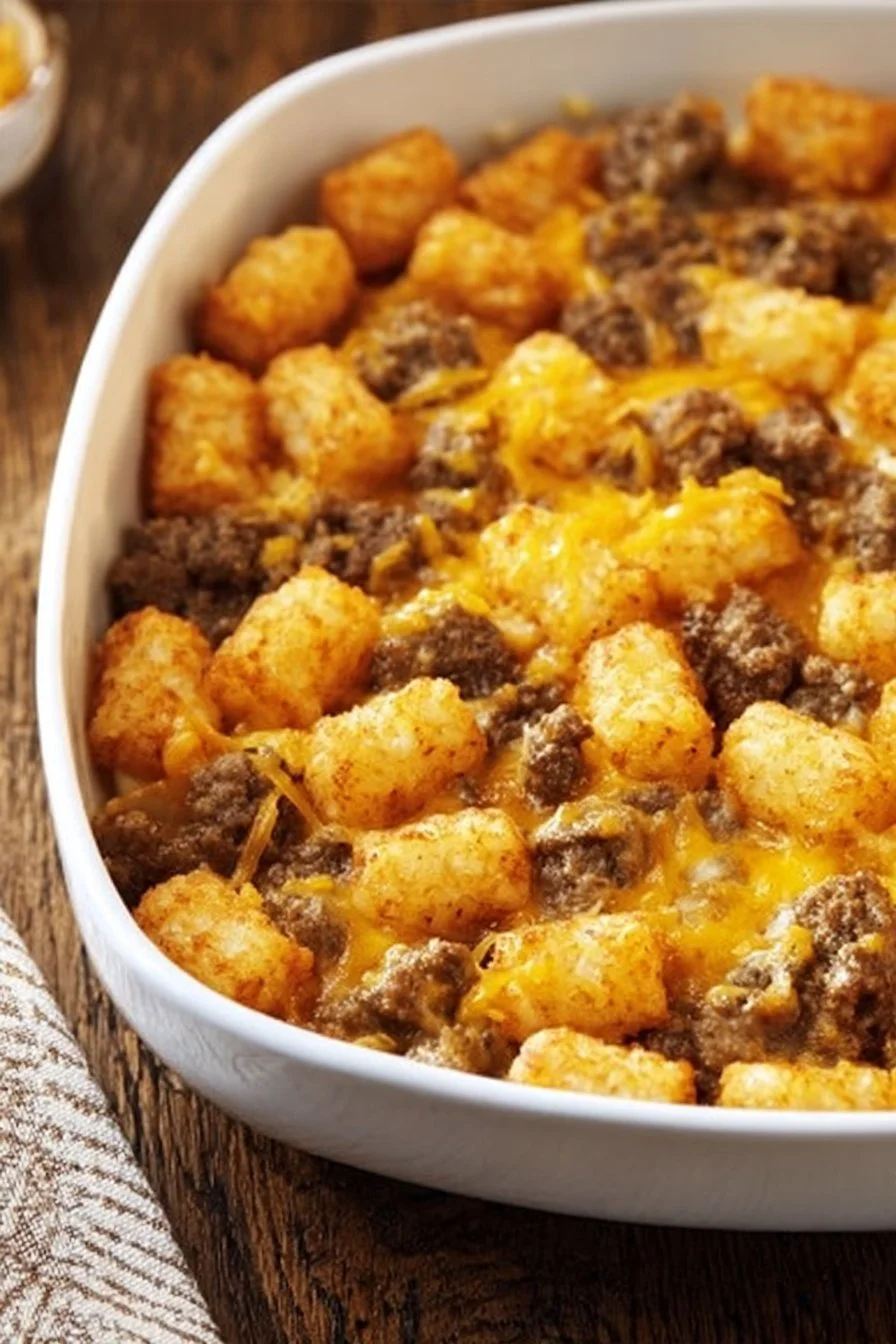 Tater Tot Sausage Breakfast Casserole