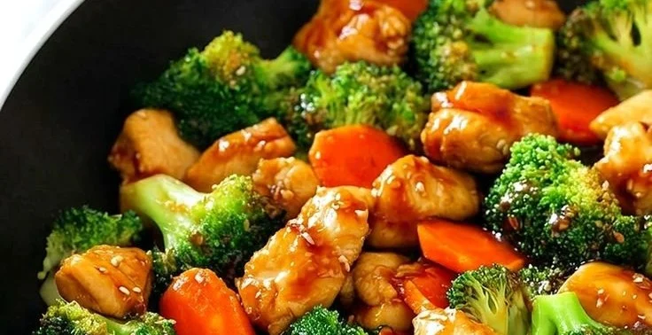 Tender Honey Garlic Chicken Stir Fry