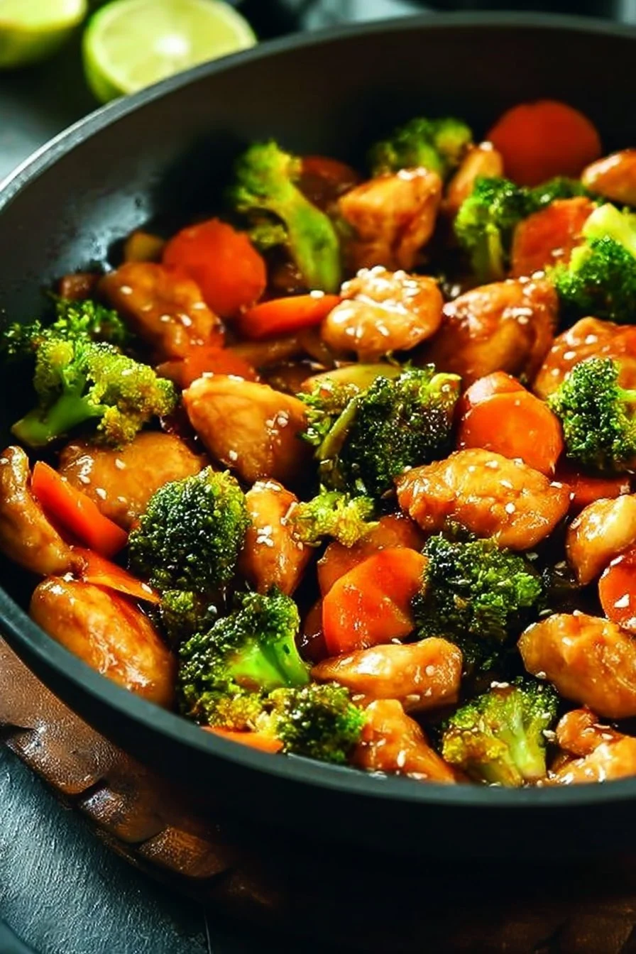 Tender Honey Garlic Chicken Stir Fry