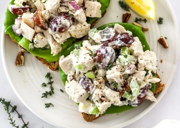 The BEST Healthy Chicken Salad
