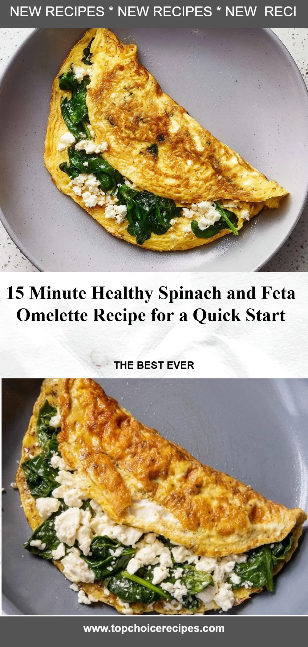 15 Minute Spinach and Feta Omelet 5 15 Minute Spinach and Feta Omelet