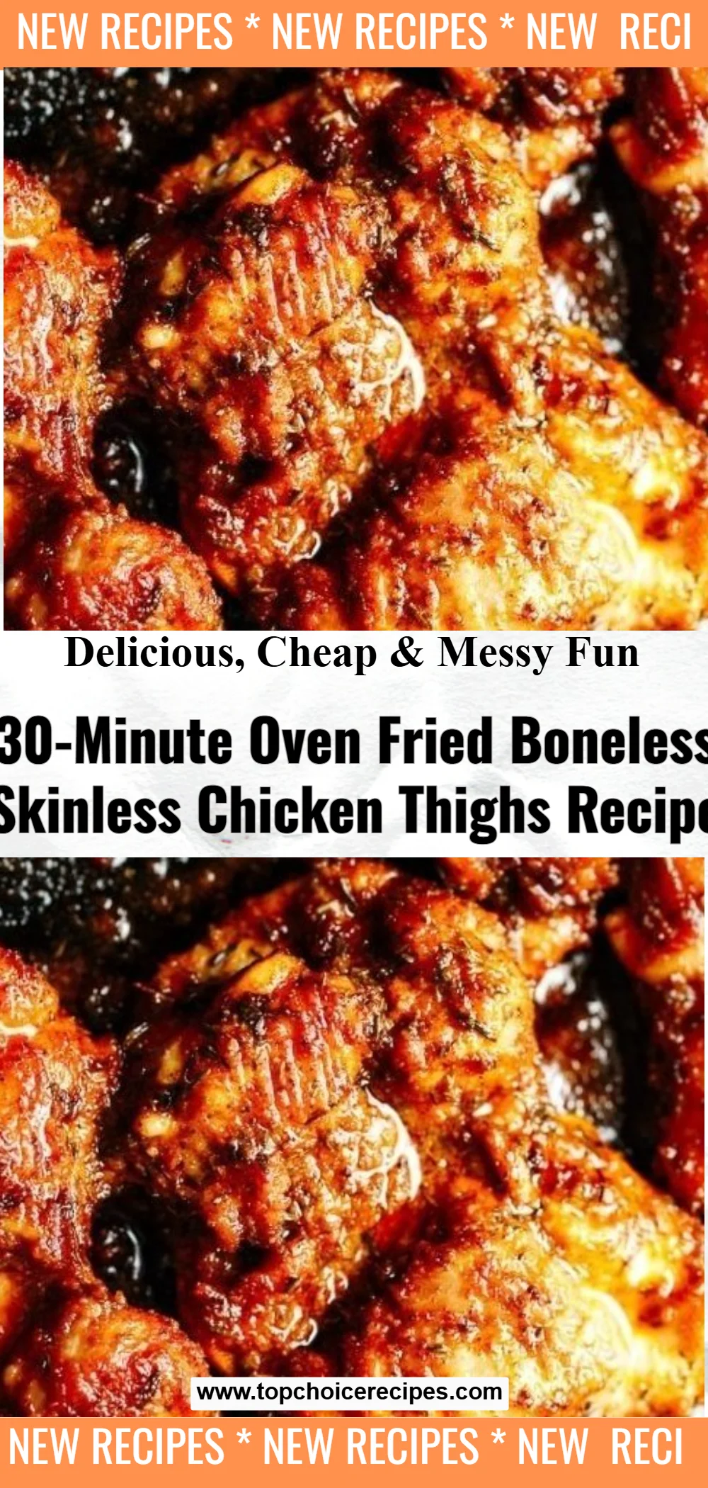 30-Minute Oven-Baked Boneless Skinless Chicken Thighs 5 30-Minute Oven-Baked Boneless Skinless Chicken Thighs