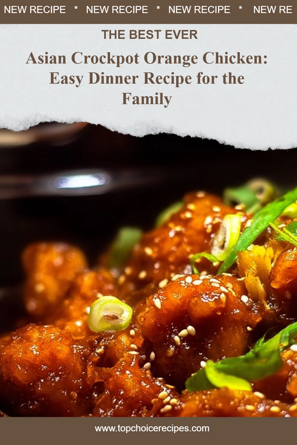 Asian Crockpot Orange Chicken