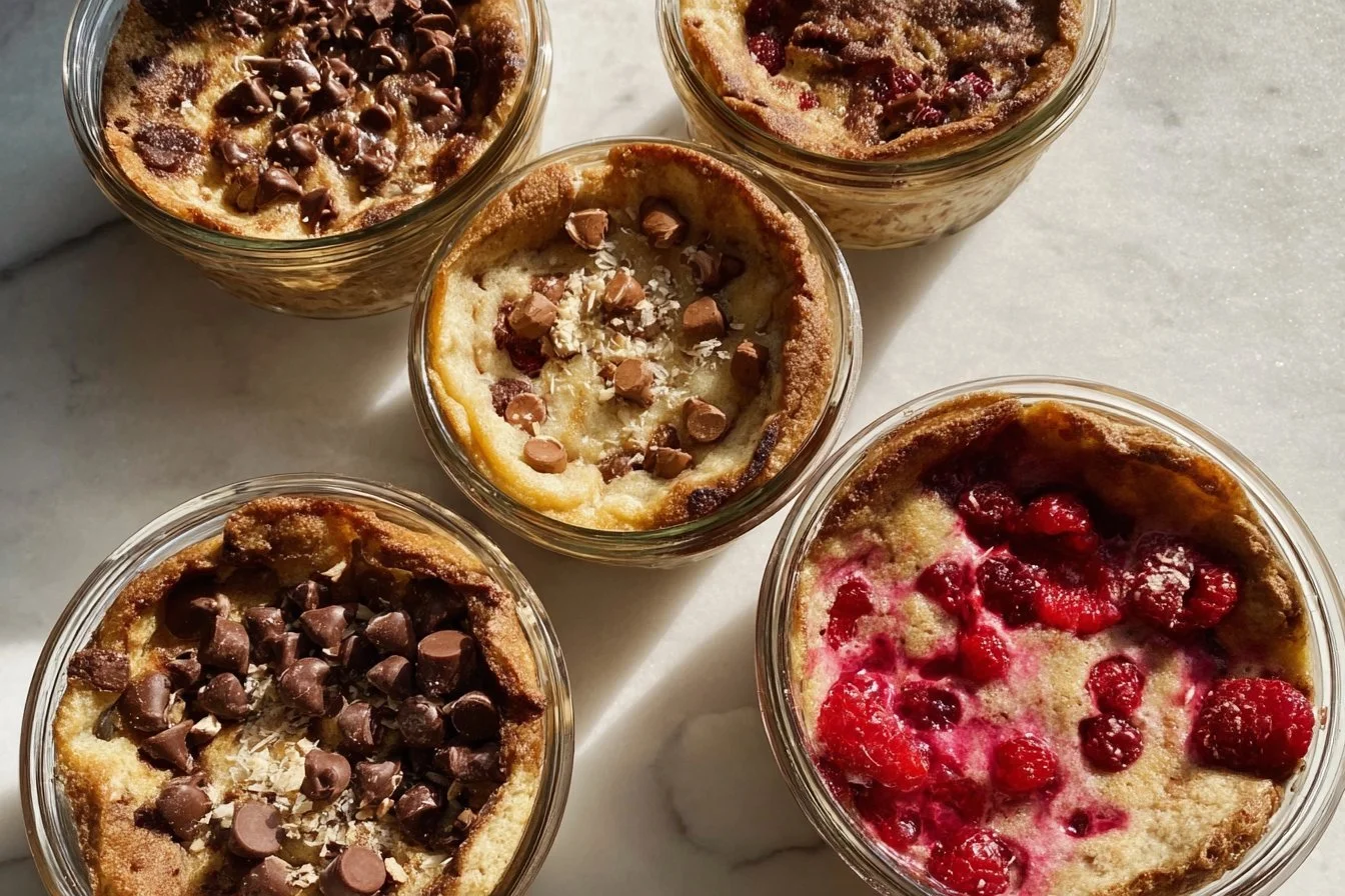 Baked Protein Pancake Bowls