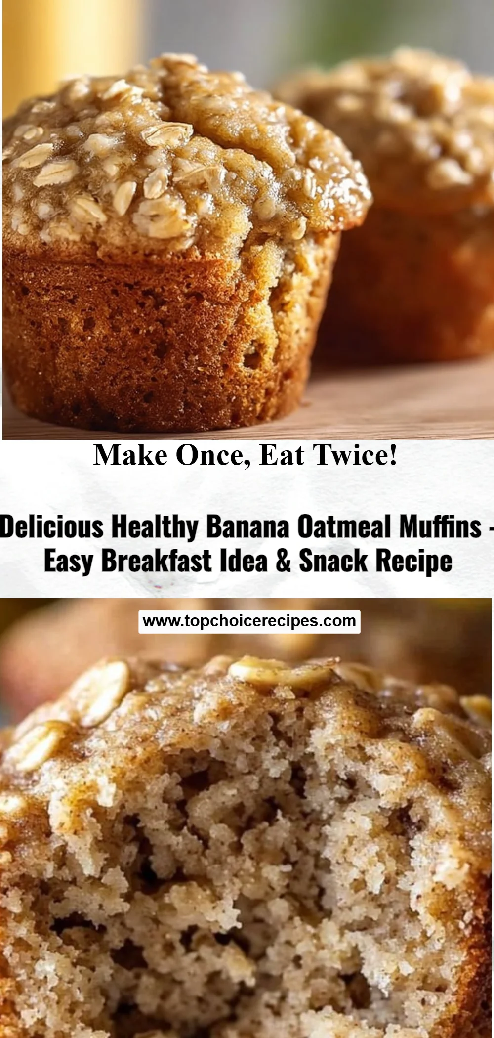 Banana Oatmeal Muffins